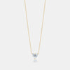 Lab Grown Floating Heart Solitaire Necklace