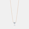 Lab Grown Floating Heart Solitaire Necklace