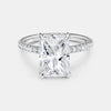 4.00ct Radiant Cut Lab Engagement Ring