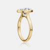 2.50ct Oval Cut Bezel Lab Engagement Ring