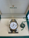 Sky-dweller Two Tone Yellow gold Fluted bezel and White stick dial on Oyster bracelet 42mm 326933/2021