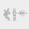 Diamond Blossom Cluster Earrings