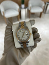 Rolex Datejust Two Tone Yellow gold with Checked Roman Dial 36mm with Fluted Bezel and Jubliee bracelet 16233-2604