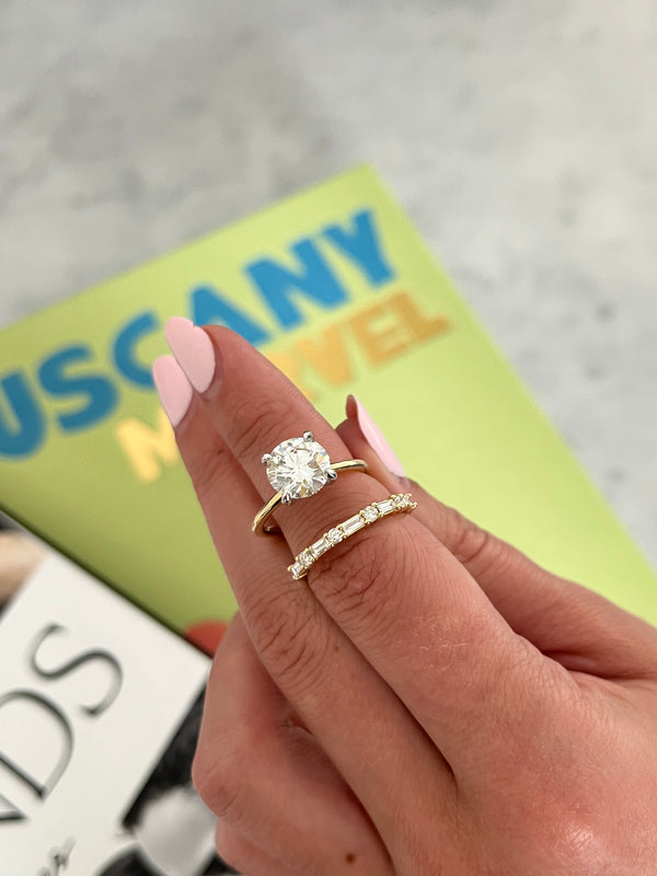 Diamond Baguette and Round Ring
