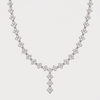 Diamond Fleur Drop Necklace