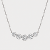 Five Stone Round Brilliant Diamond Necklace