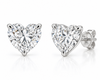 Lab Grown Heart-Shaped Diamond Stud Earrings