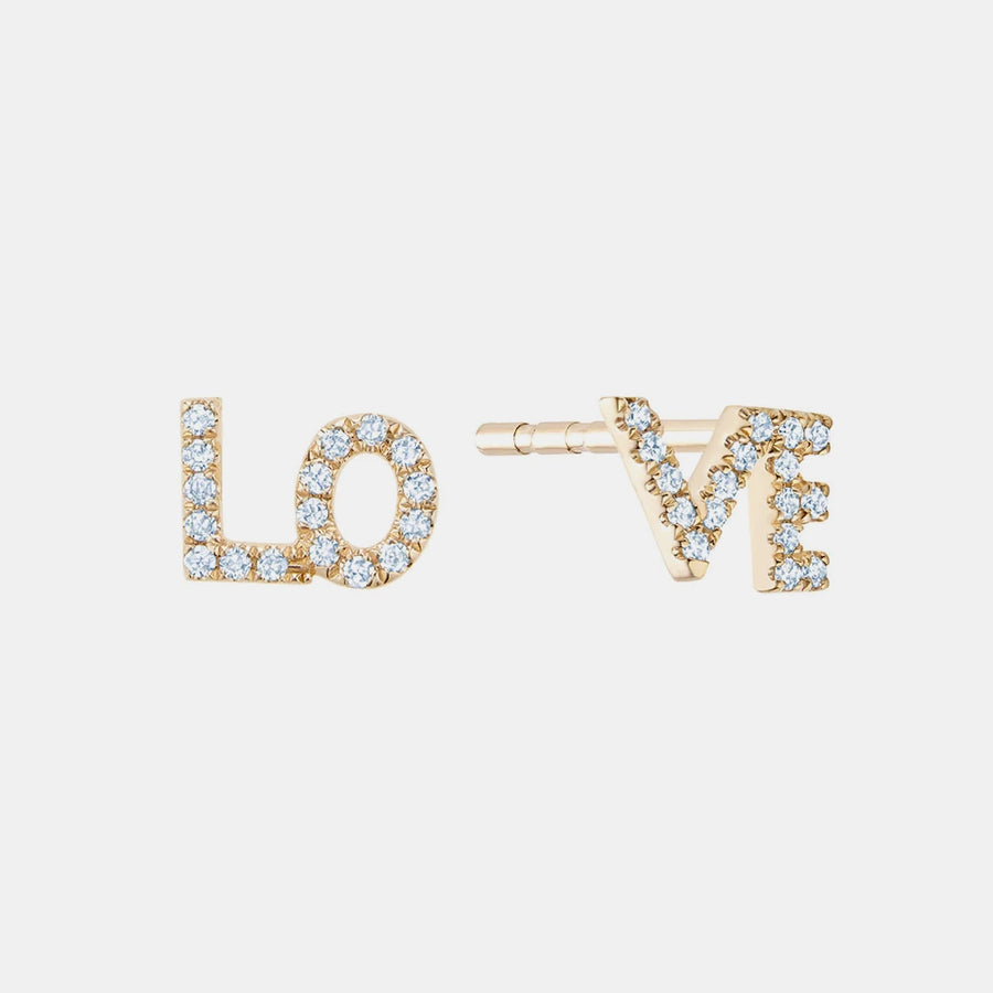 Boucles d'Oreilles "Love" en Diamant
