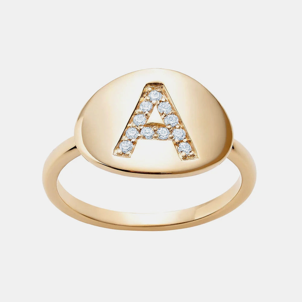 Initial Signet Ring