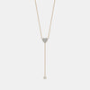 Collier de Diamant en forme de Coeur Pendant 