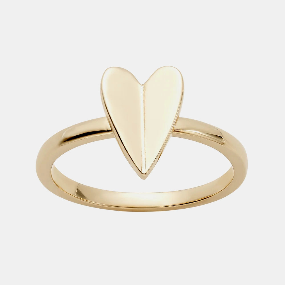 Elongated Heart Ring