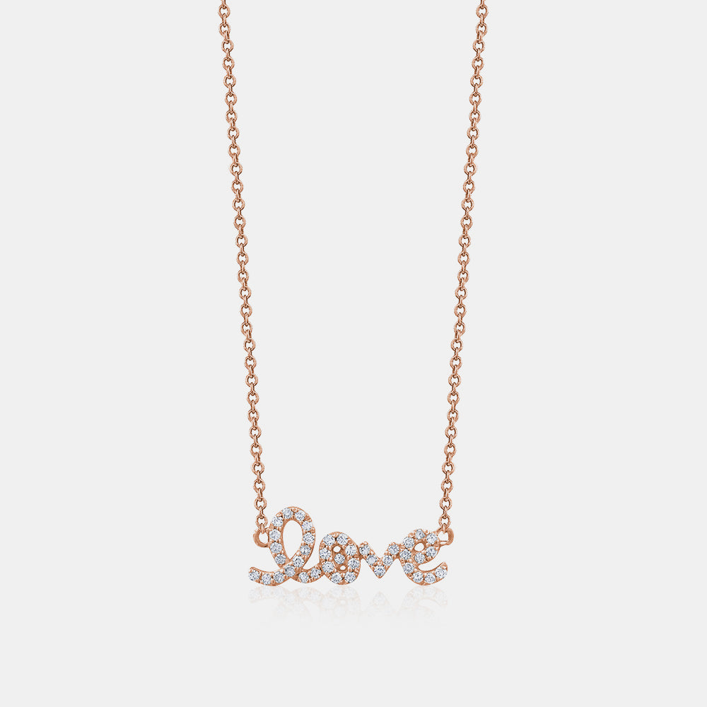 Mini Diamond Love Necklace