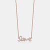 Mini collier diamant "Love"