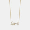 Mini collier diamant "Love"
