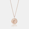 Collier à disques avec initiales