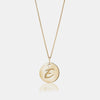 Collier à disques avec initiales