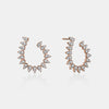 Boucles d'oreilles en forme de poire avec diamants