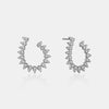 Boucles d'oreilles en forme de poire avec diamants