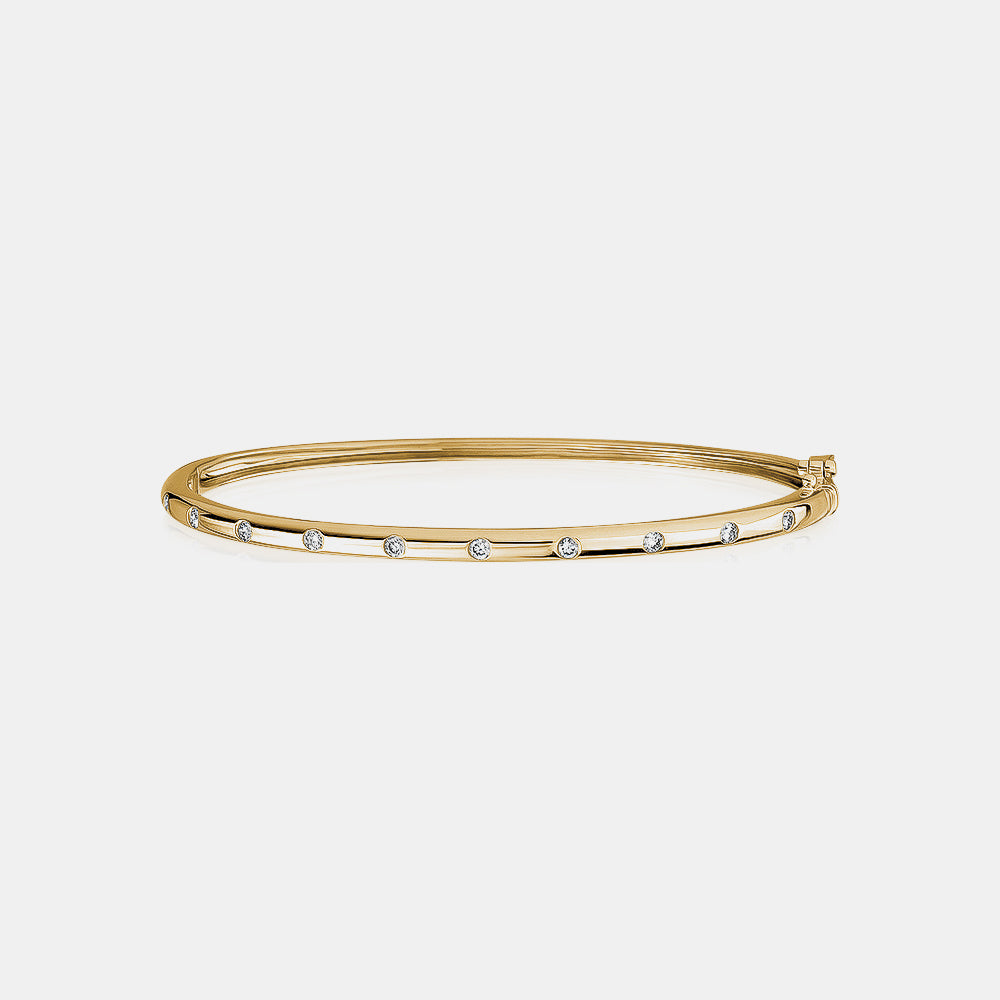 Inlay Diamond Bangle