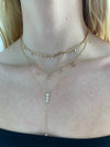 Collier Lariat à diamants gradués