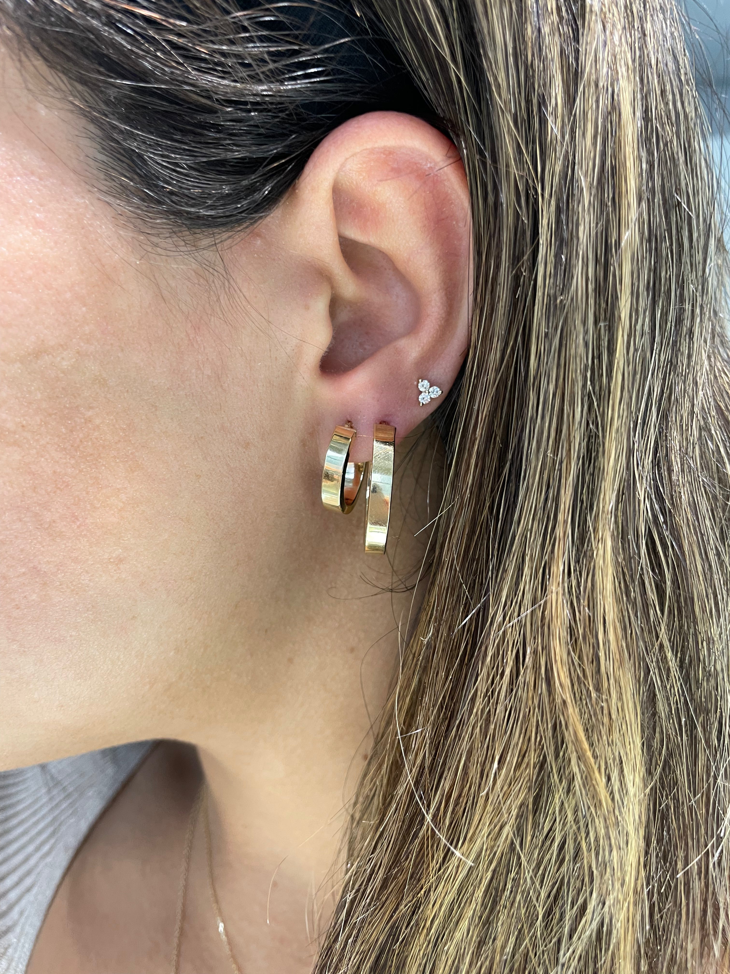 Boucles d'Oreilles Créoles Ovale 