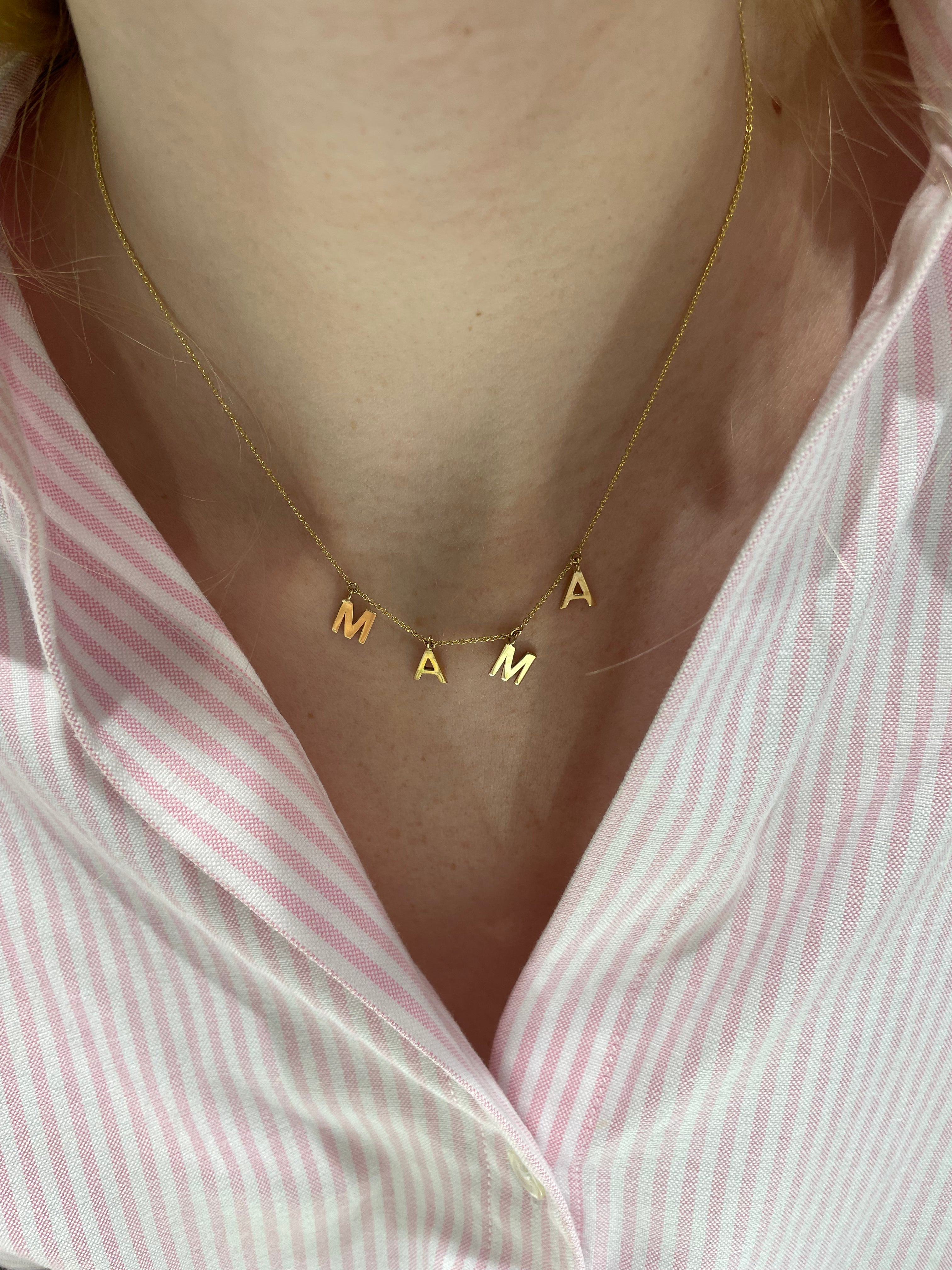 Dangling MAMA Necklace