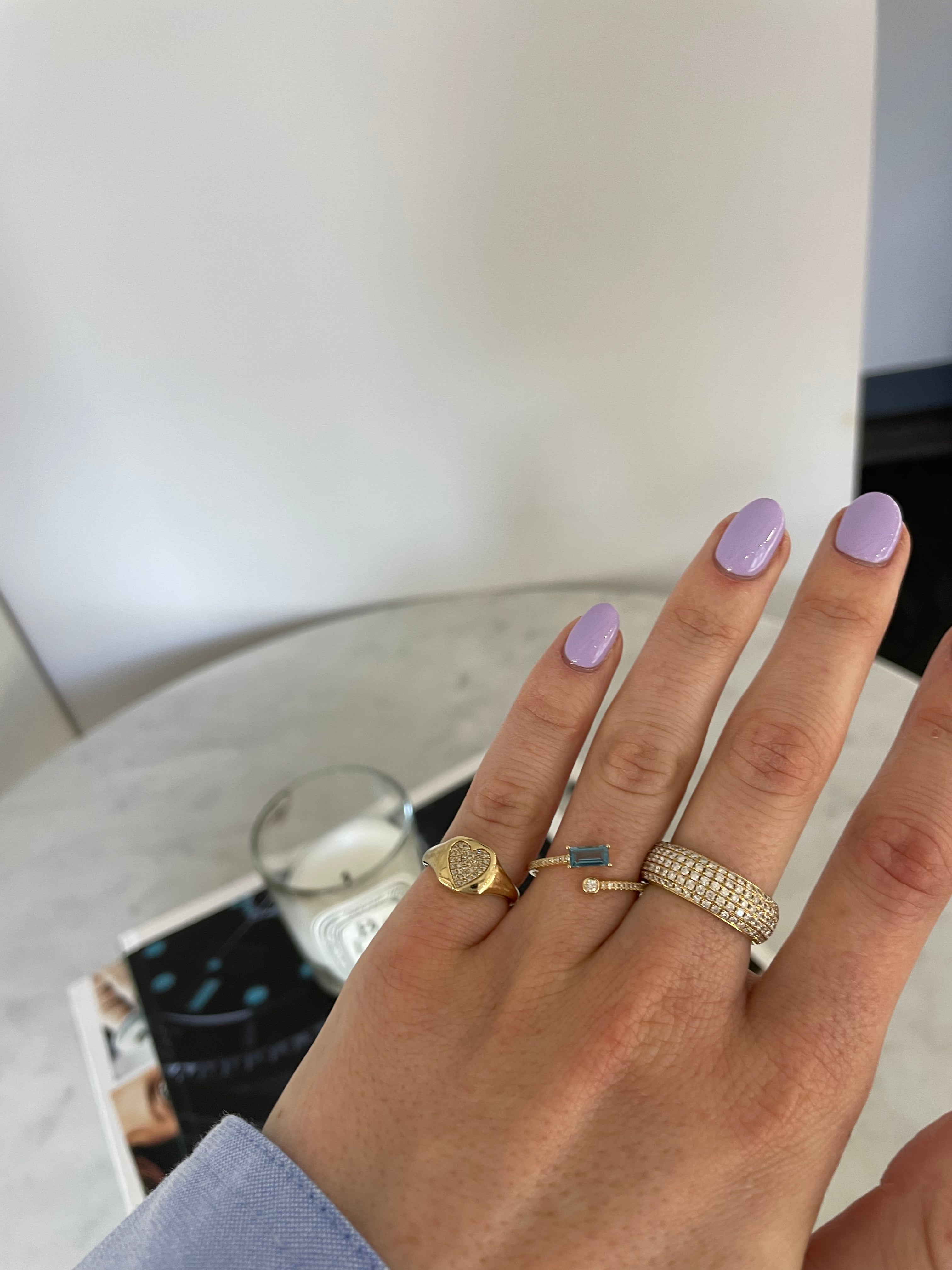 Gemstone Diamond Wrap Ring