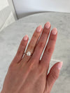 Bague à diamant de laboratoire émeraude de 2,11ct