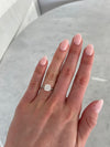 Bague à diamant coussin de laboratoire de 2,00ct