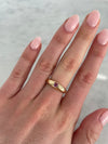 Bague avec coeur incrusté