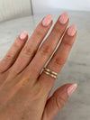 Bague baguette en diamant