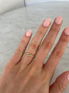 Bague enveloppante en diamant