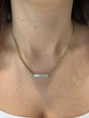 Collier à chaîne cubaine en nacre de perle