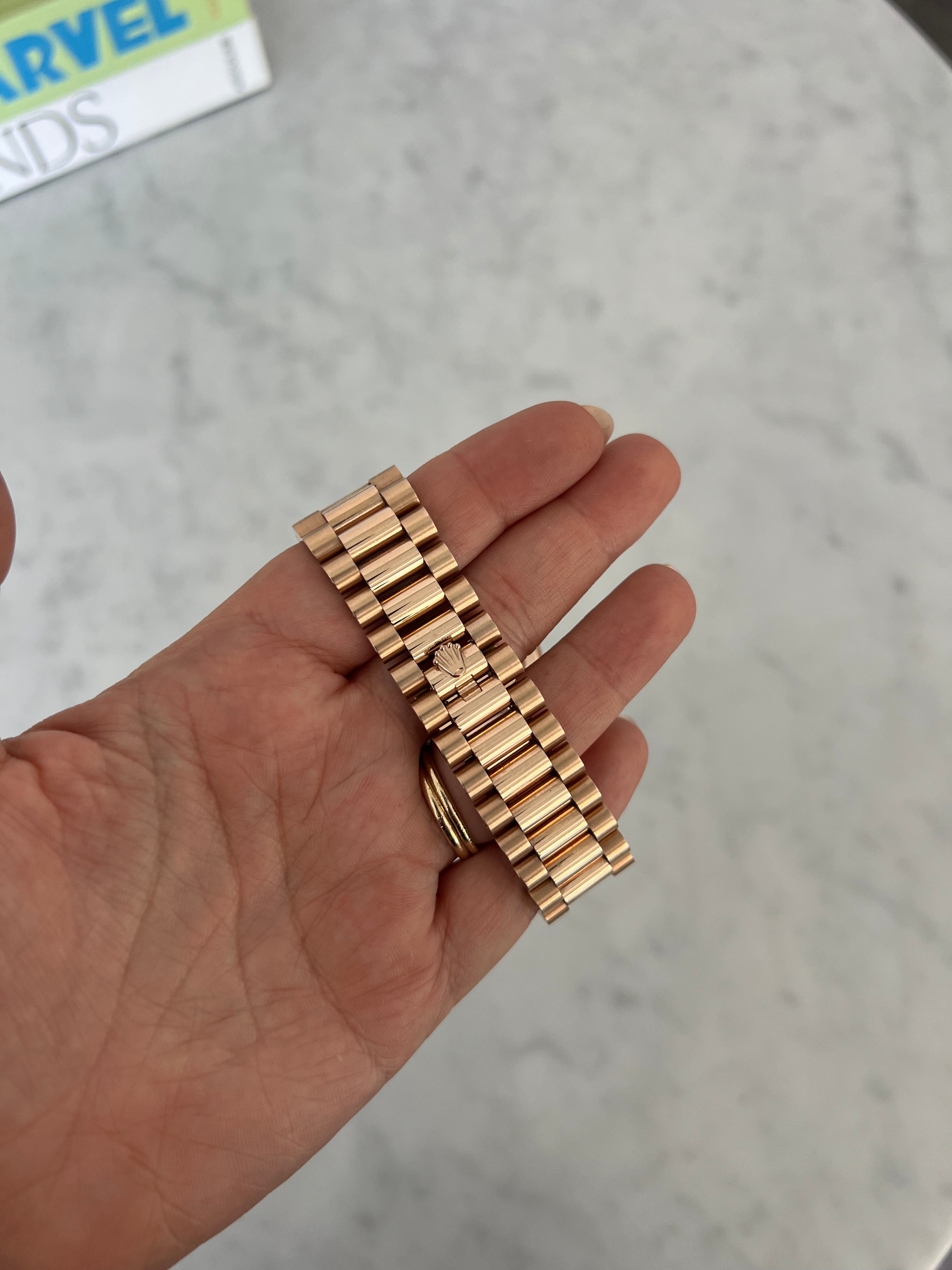 Rolex Day-Date Rose Gold Olive Dial 228239