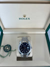 Rolex Datejust Blue Dial Smooth Bezel Jubilee Bracelet 41mm 126300/2025
