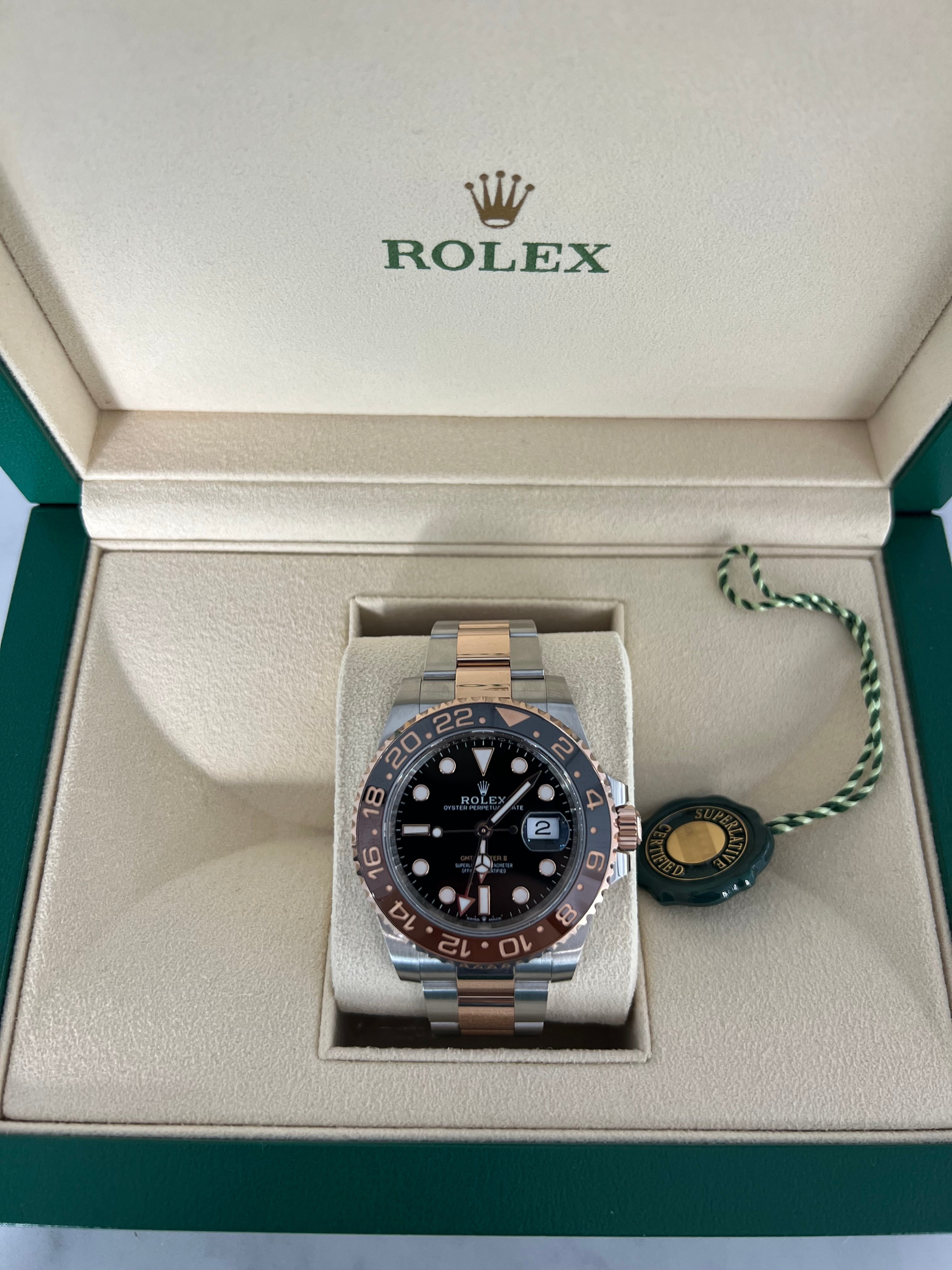 Rolex GMT Master II Two Tone Everose Gold Oyster Bracelet 40MM 126711CHNR/2025