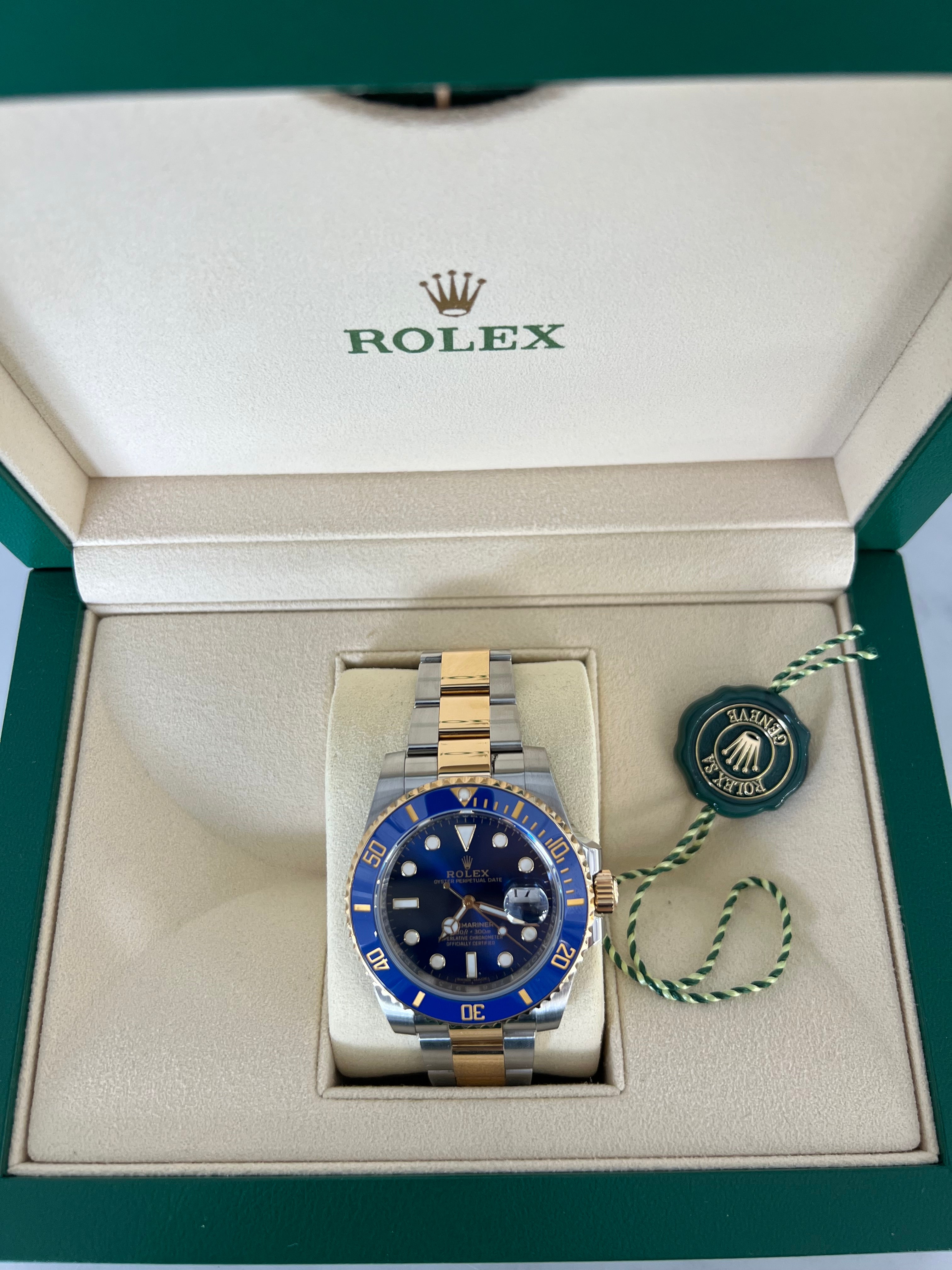 Rolex Submariner Date Two Tone Yellow Gold "Blusey" 41mm 116613LB/2024