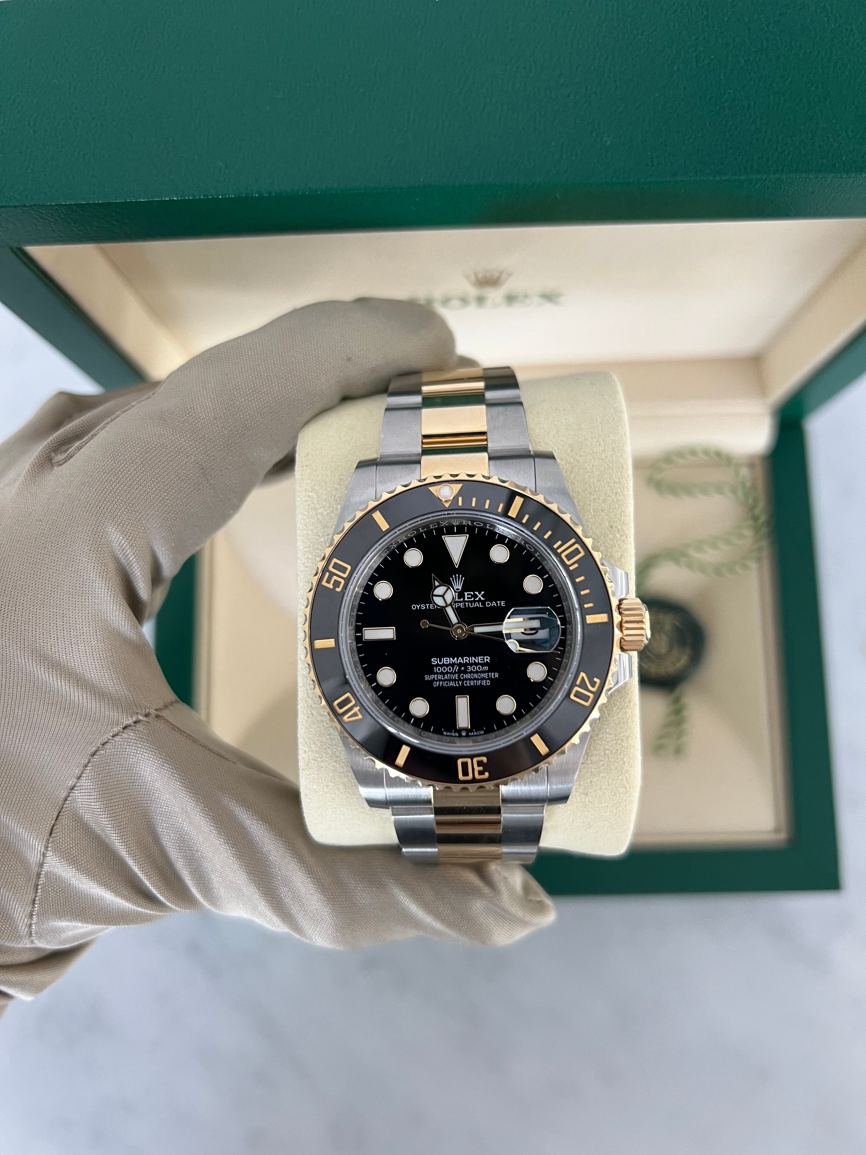 Rolex Submariner Date Two-Tone Yellow Gold Black Dial Oyster Bracelet 41mm 126613LN/2025
