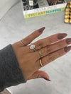 Bague à diamant de laboratoire ovale de 2,01ct