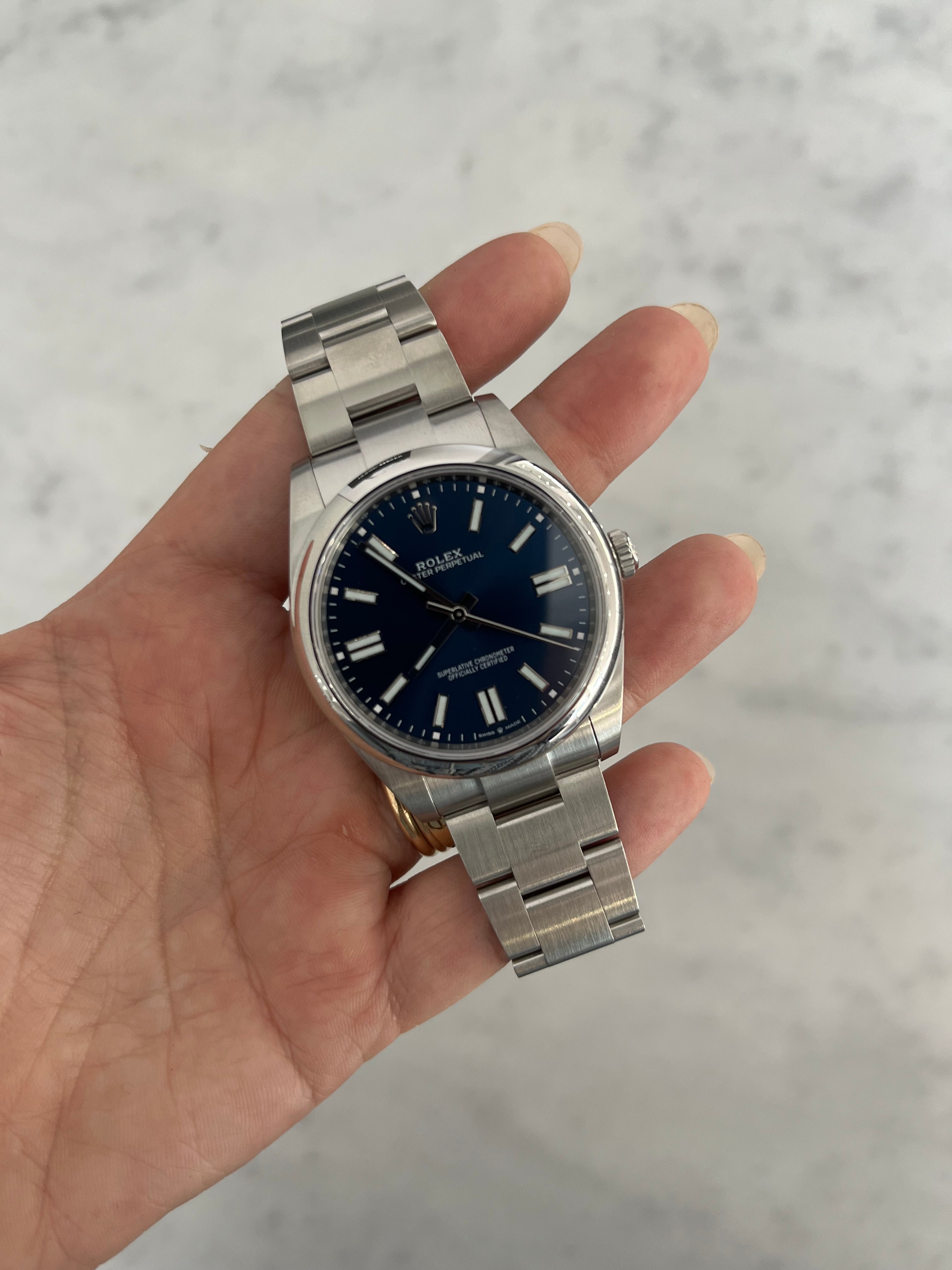 Rolex Oyster Perpetual Blue Dial 41MM 124300