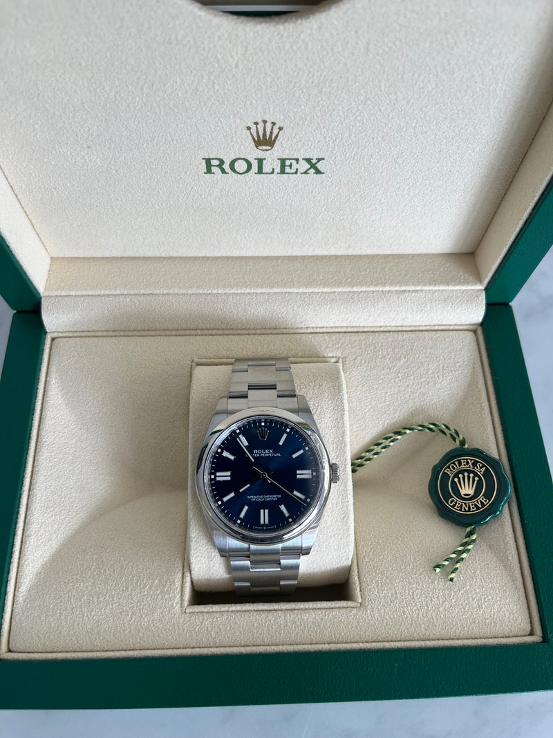 Rolex Oyster Perpetual Blue Dial 41MM 124300