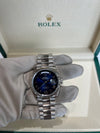 Rolex Day Date 36mm 18K White gold and Blue Ombre Dial 128239/2026
