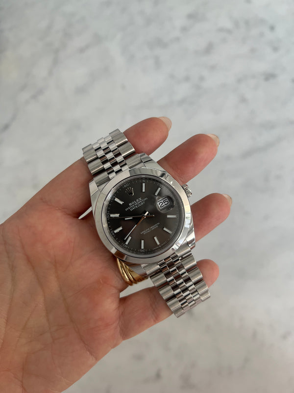 Rolex Datejust with Rhodium Dial 41MM 126300