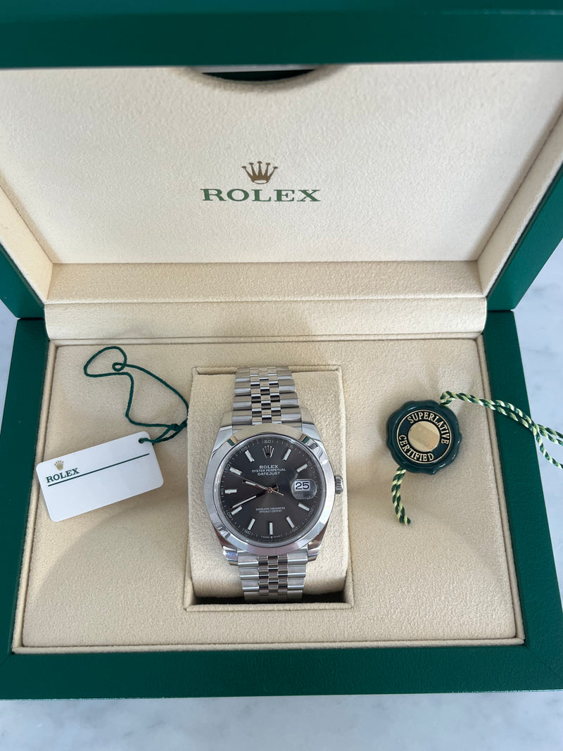 Rolex Datejust with Rhodium Dial 41MM 126300