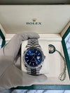 Rolex Datejust 36mm Oystersteel and white gold with Bright blue dial on Jubliee 126234/2026