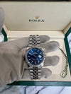 Rolex Datejust 36mm Oystersteel and white gold with Bright blue dial on Jubliee 126234/2026