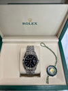 Rolex Datejust 36mm Black Stick on Jubliee bracelet and Fluted Bezel 126234/2026