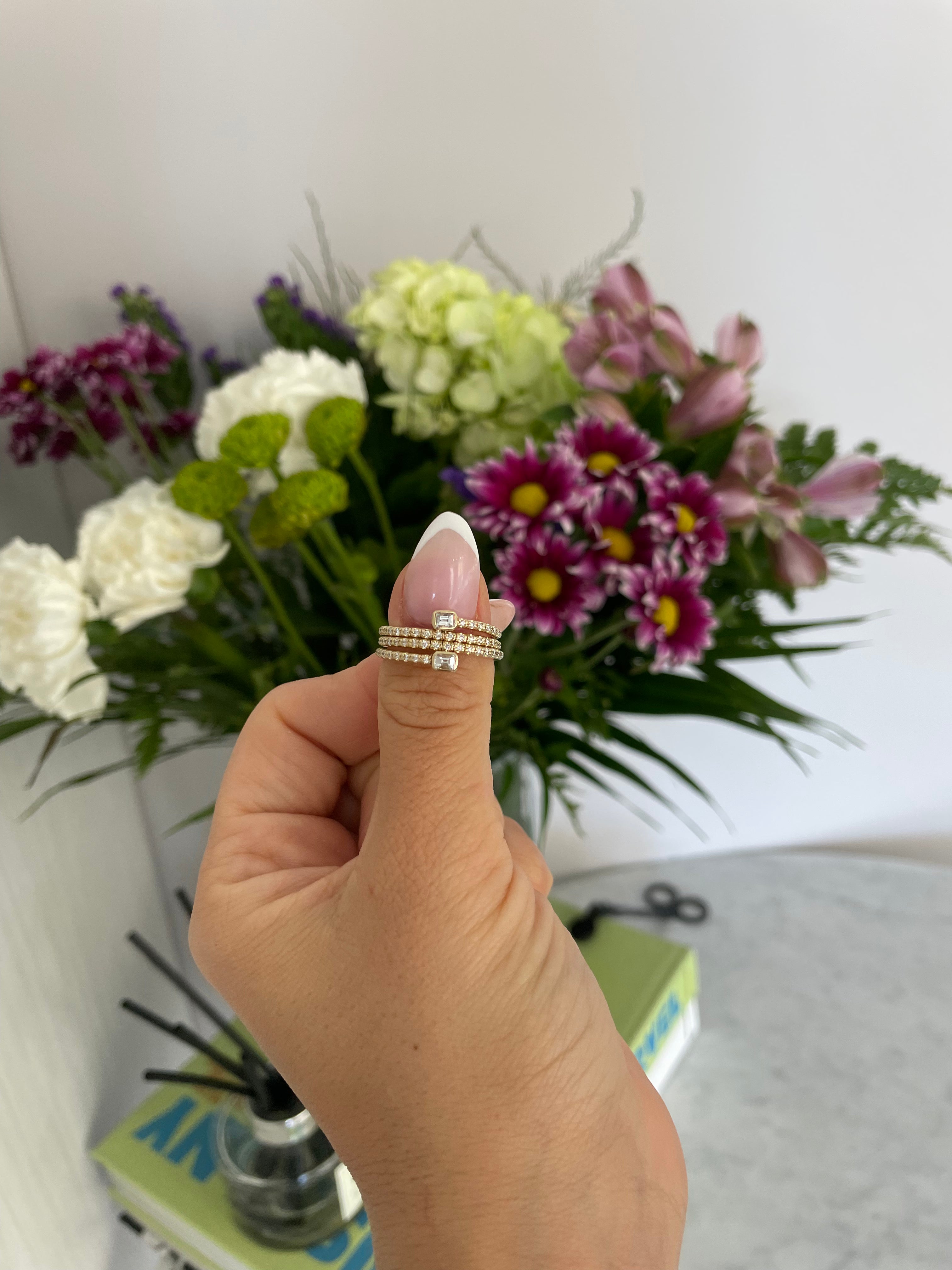 Flexible Bezel Set Ring