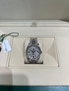 Rolex Day-Date 40mm Platinum Diamond and Sapphire Baguette with a Pave Diamond dial on Jubliee bracelet 228236/