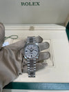 Rolex Day-Date 40mm Platinum Diamond and Sapphire Baguette with a Pave Diamond dial on Jubliee bracelet 228236/